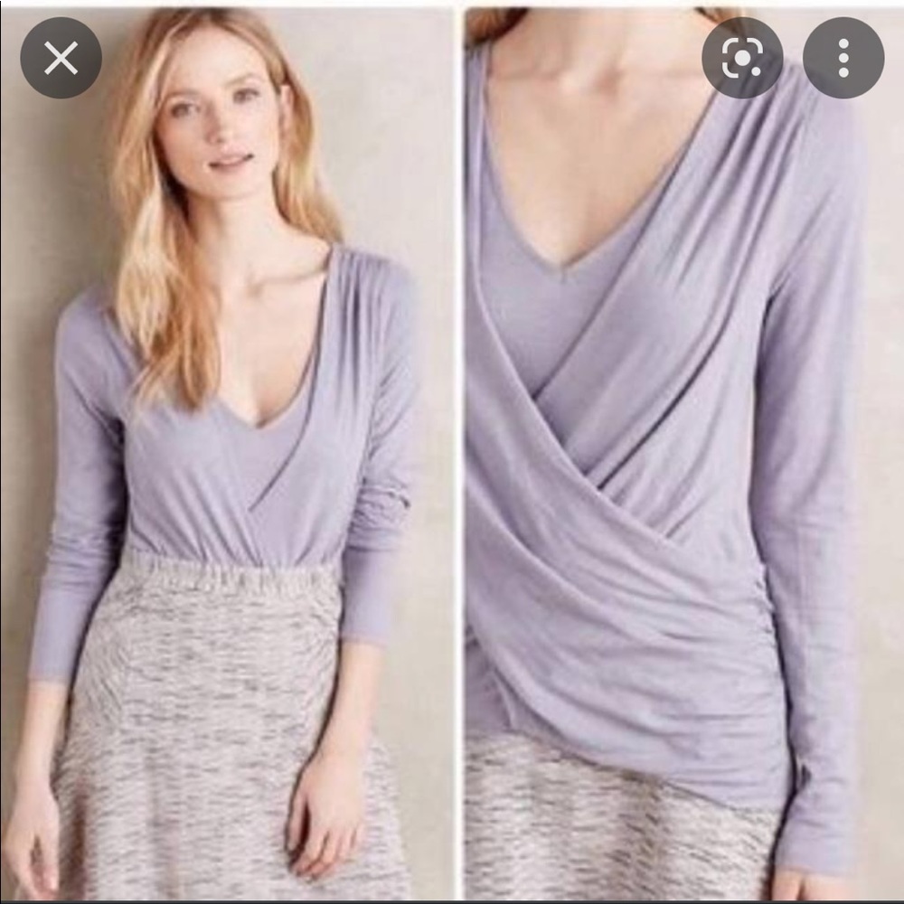 Anthropologie Akemi Kin Cross Wrap Top